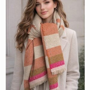 New Parfois Striped Multicolor Scarf